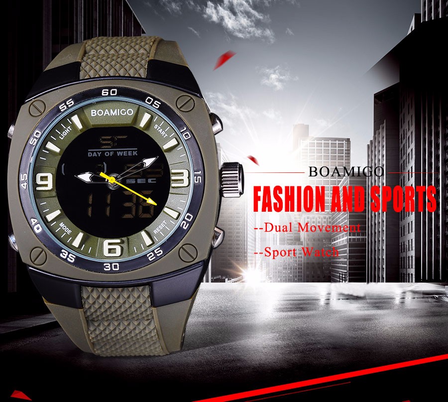 Boamigo Jam Tangan Analog Digital Pria - F-602